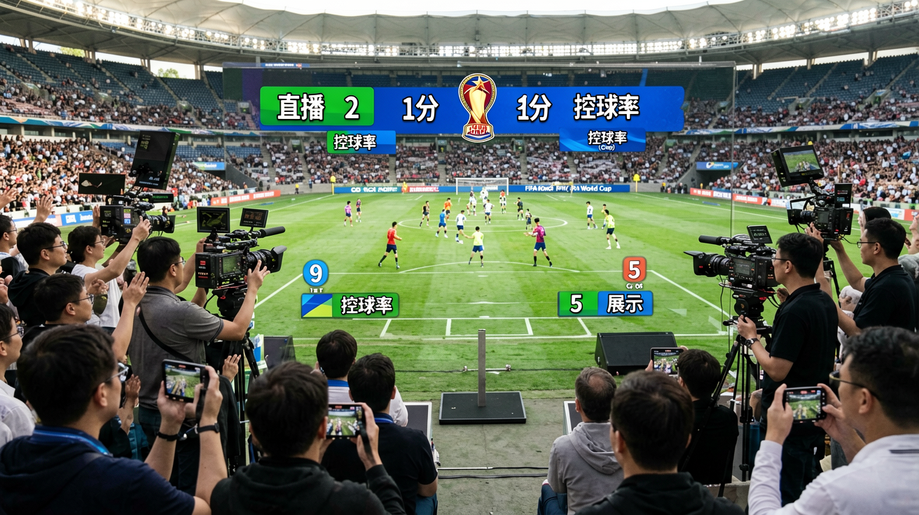 2026·美加墨世界杯直播画面、比分弹窗、控球率图表展示